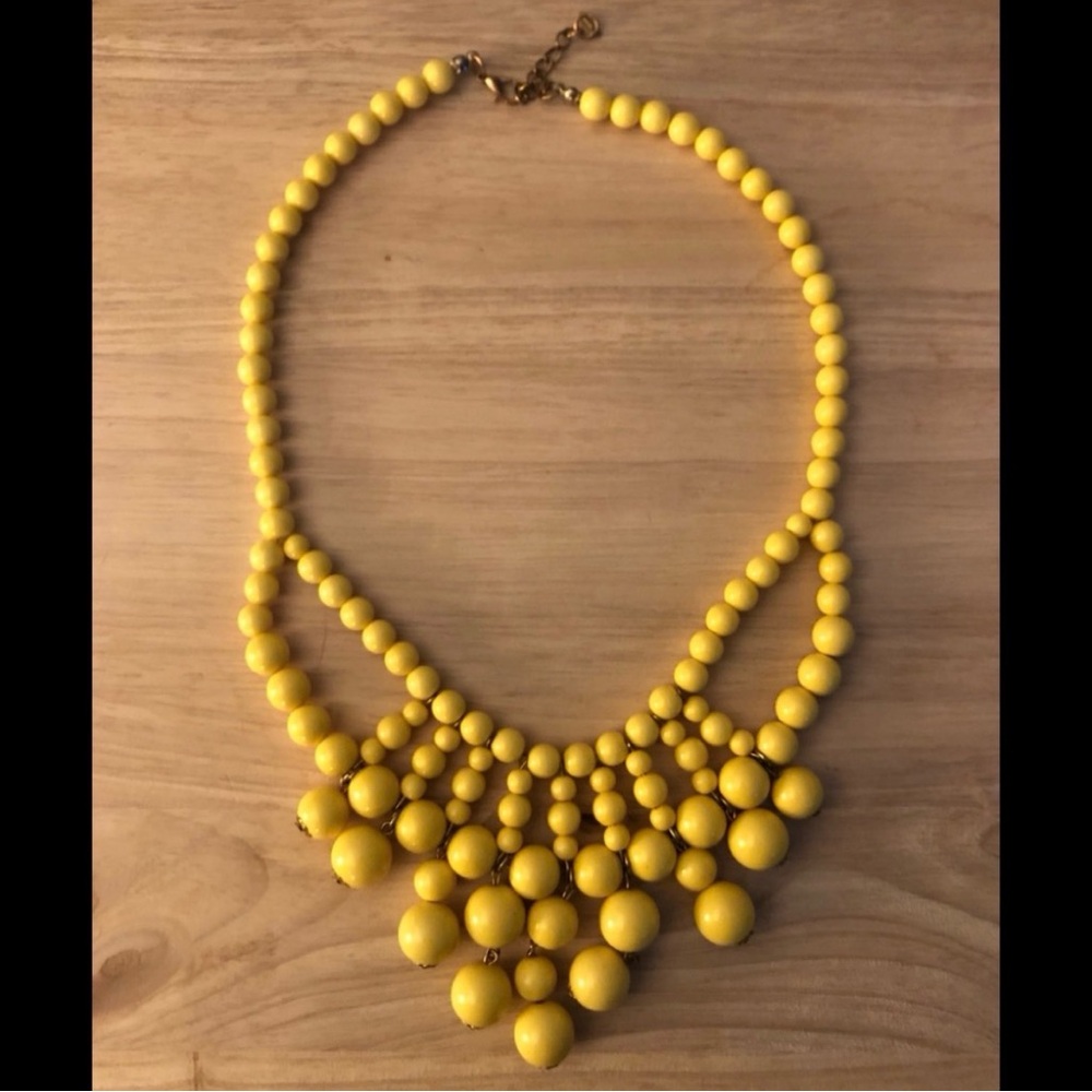 Yellow Beaded Necklace